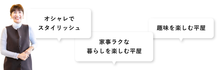 オシャレでスタイリッシュ 家事ラクな暮らしを楽しむ平屋 趣味を楽しむ平屋