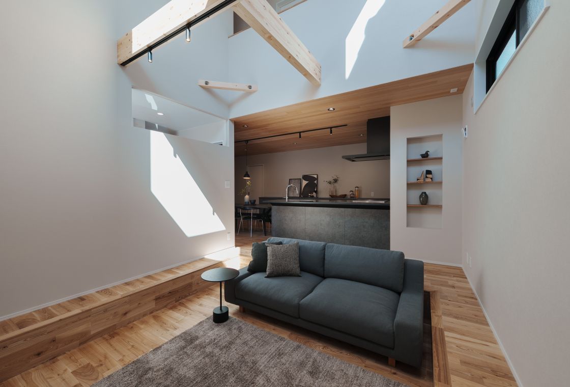 ピットリビングと吹き抜け アイキャッチ画像